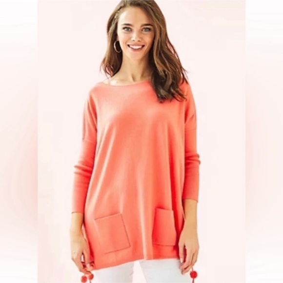 Lilly Pulitzer Sweaters - Lilly Pulitzer Elsa Tangerine‎ Sweater Size XXS Women